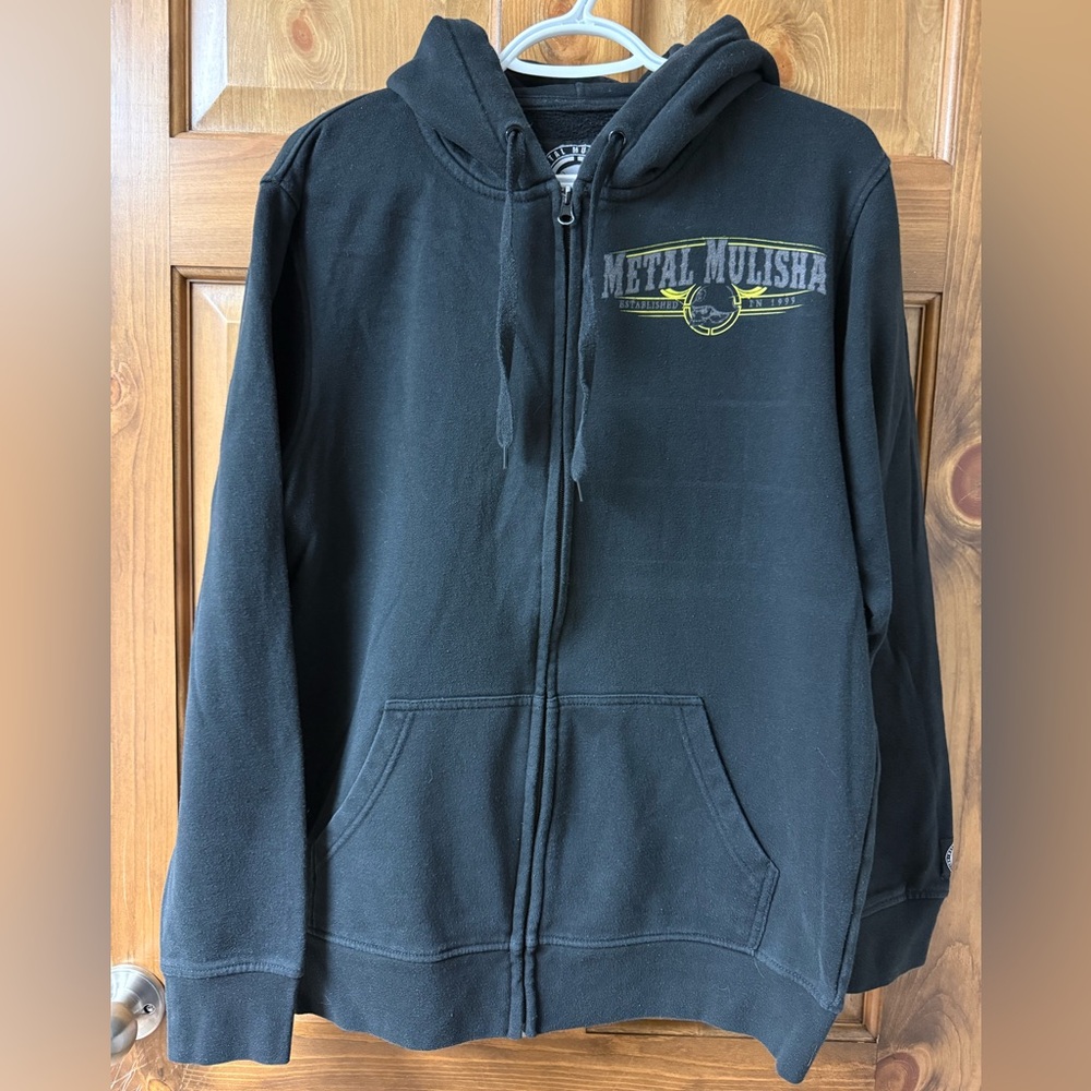 Metal Mulisha Black Hoodie with Yellow Logo